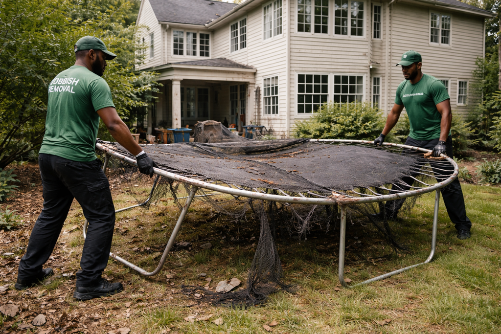 Trampoline Removal & Disassembly