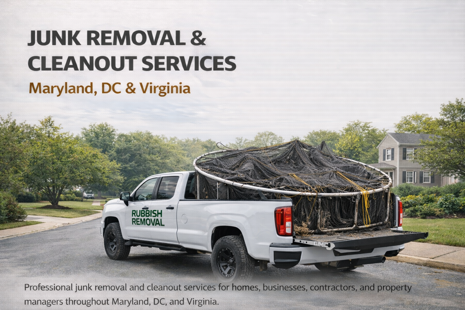 Trampoline Removal & Disassembly